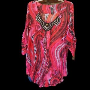 Bisou Bisou Blouse size large